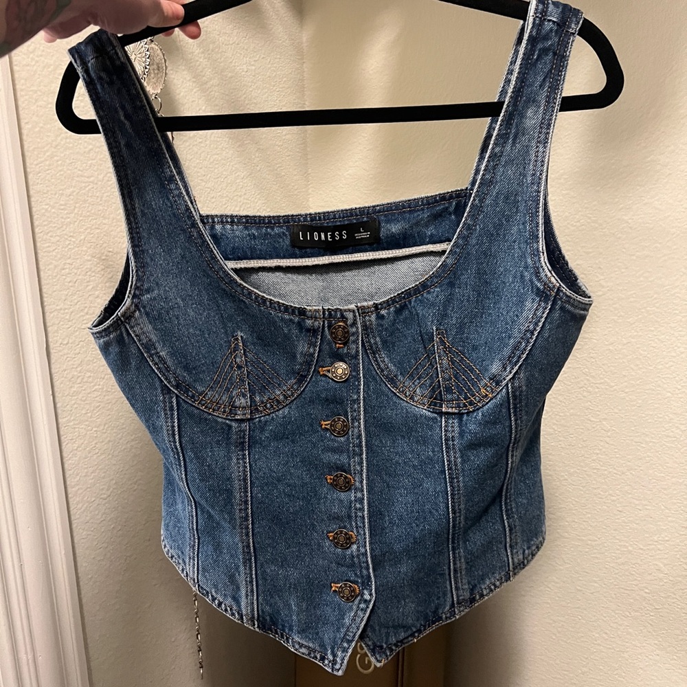 Denim vest